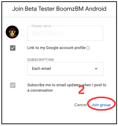 Langkah 1.2 - Sertai Group Beta Tester